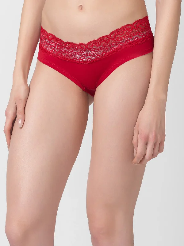 Hipster Cotton Panty Red