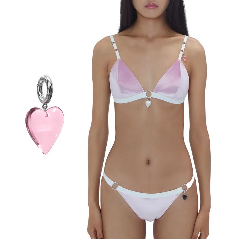 YVMIN x mon tiroir Cœur Lingerie Set with Heart Pendant Morning Kiss