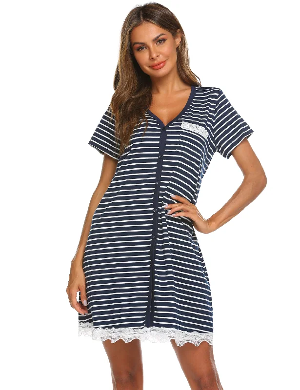 Navy Blue Stripe / S