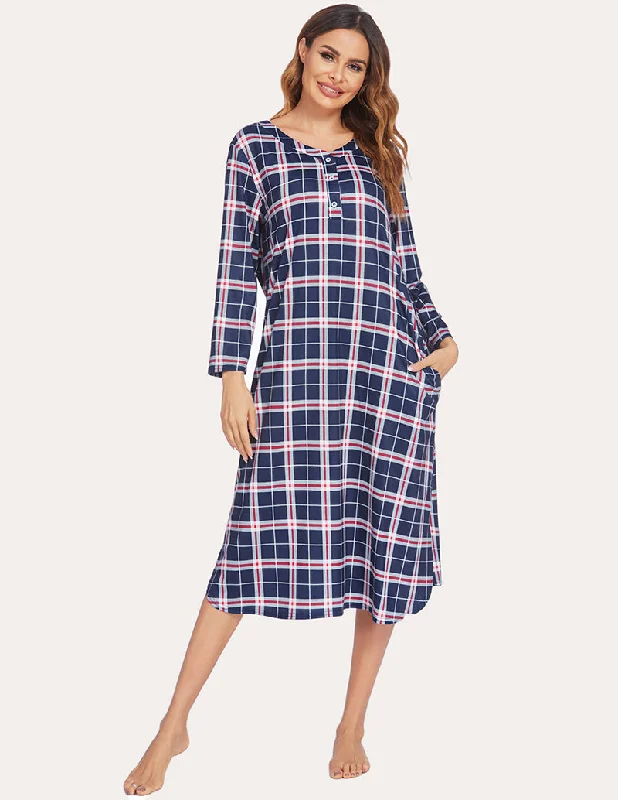 Purple Plaid / XL