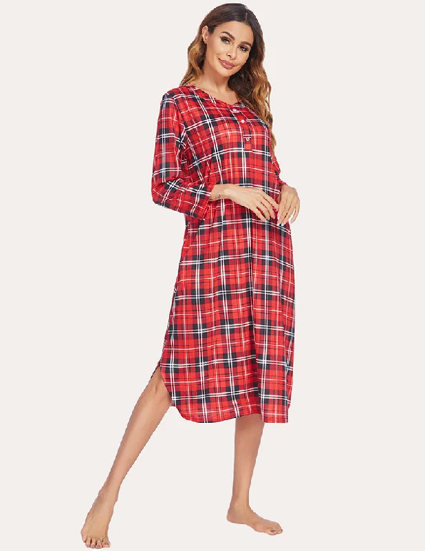 Red Plaid / XL