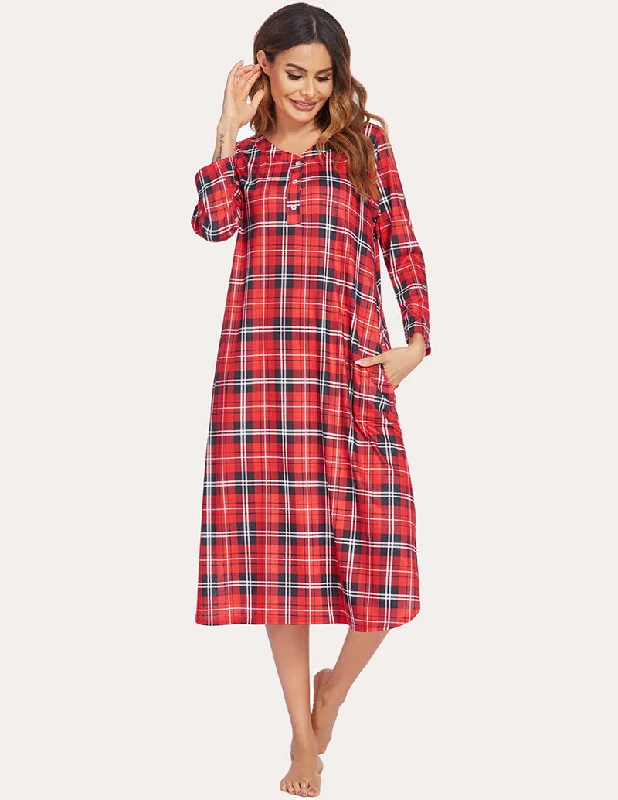 Red Plaid / L