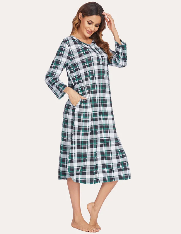 Green Plaid / XL