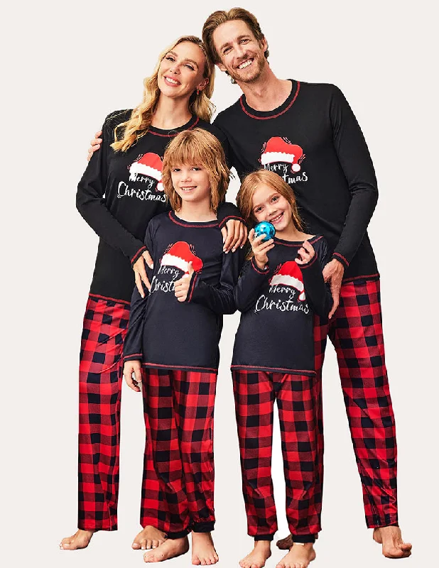 Ekouaer Soft Matching Family Pajamas Set