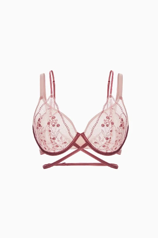 Ormosia Ultra-thin Embroidery Bra