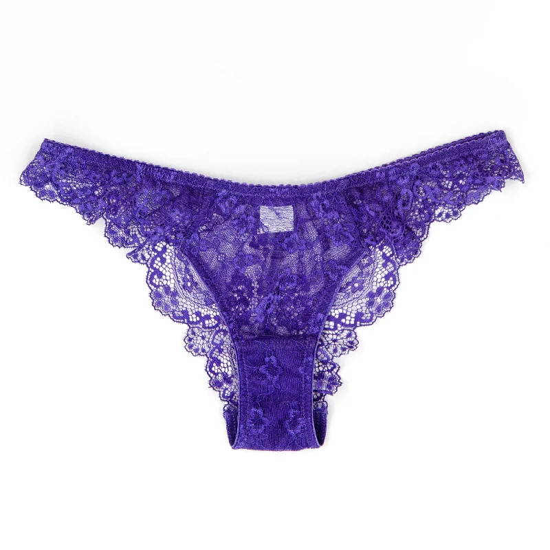 Purple lace panties