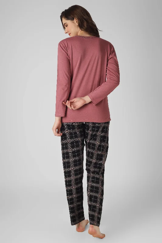 Wild Rose Checkered Full Sleeves Pj St