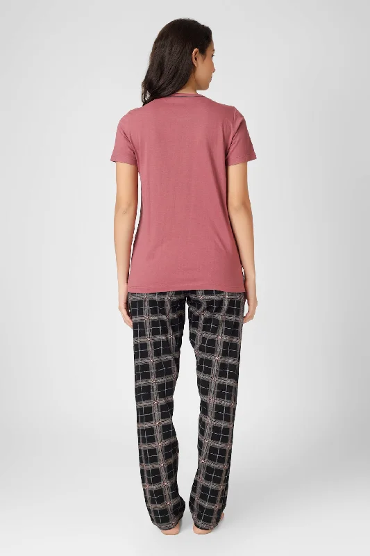 Wild Rose Checkered Pj St