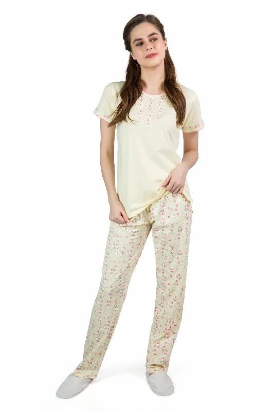 Yellow Daisy PJ Set