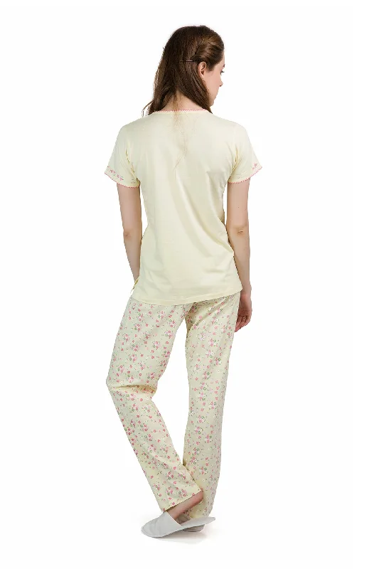 Yellow Daisy PJ Set