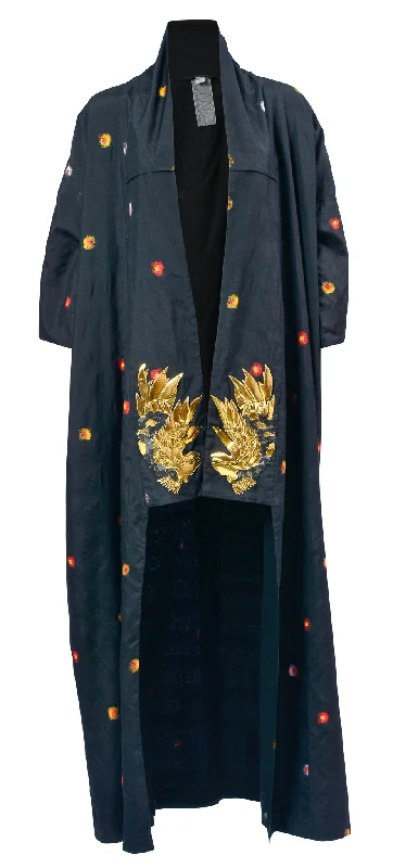 Crane Embroidered Kimono