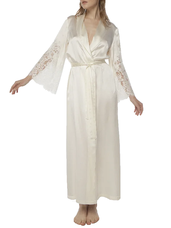 Eva maxi silk robe