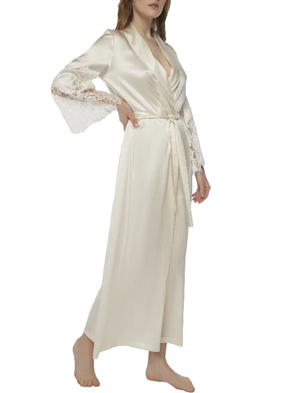 Eva maxi silk robe