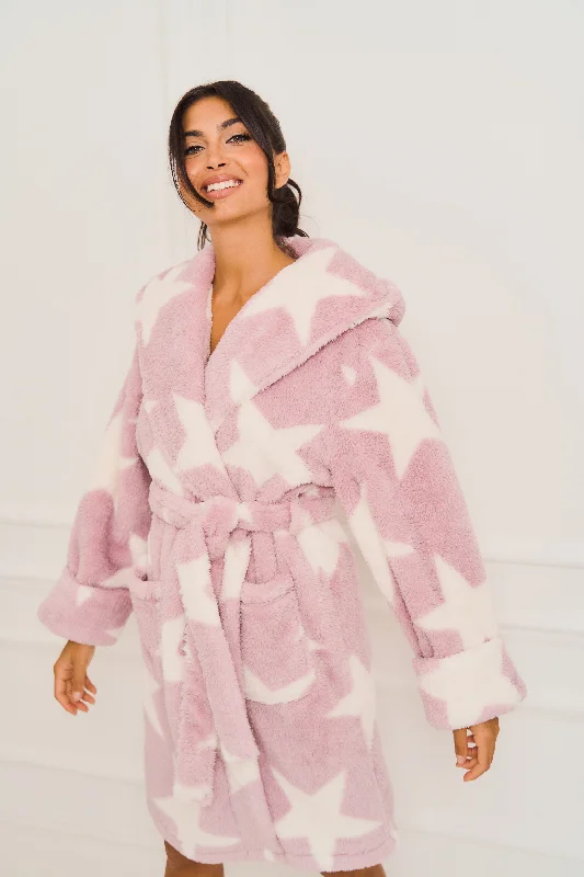 Fleece Star Dressing Gown