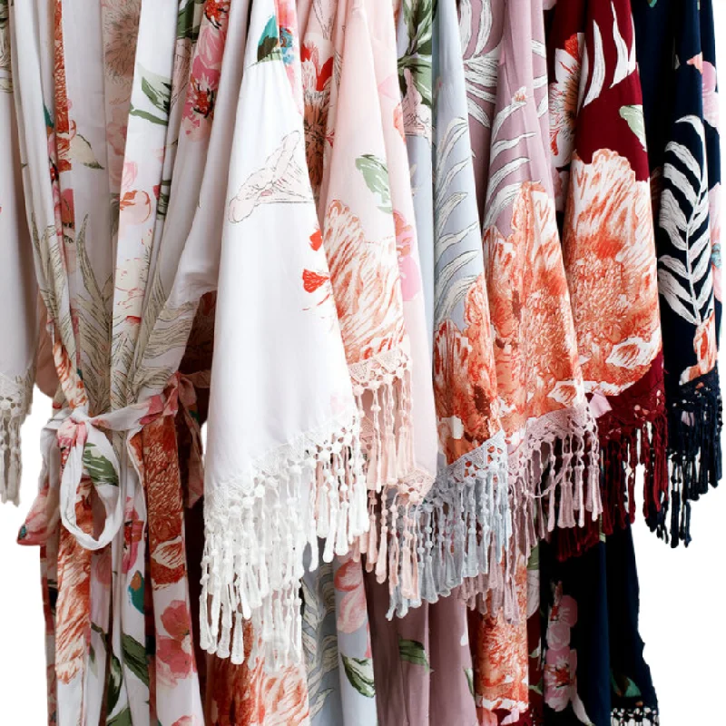 Floral Fringe Robes