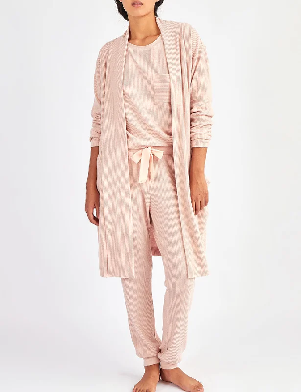 Luxe Knit Robe Misty Rose