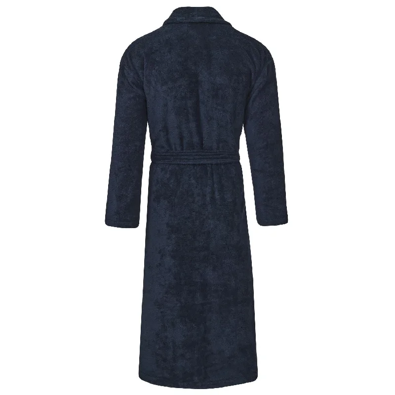 Women's Nua Cotton Bathrobe - Navy Blue