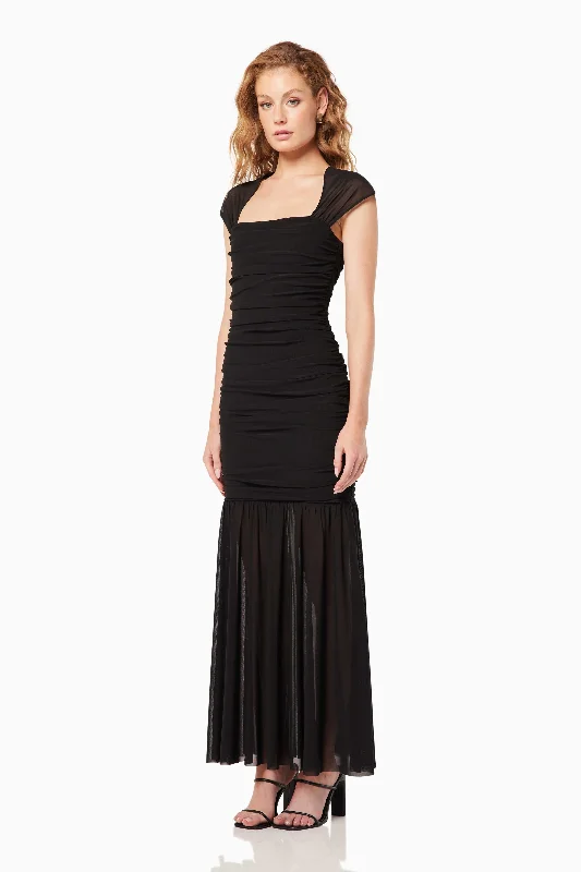 Capra Maxi Dress In Black