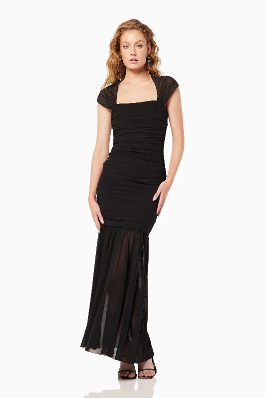 Capra Maxi Dress In Black