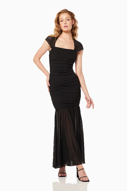 Capra Maxi Dress In Black