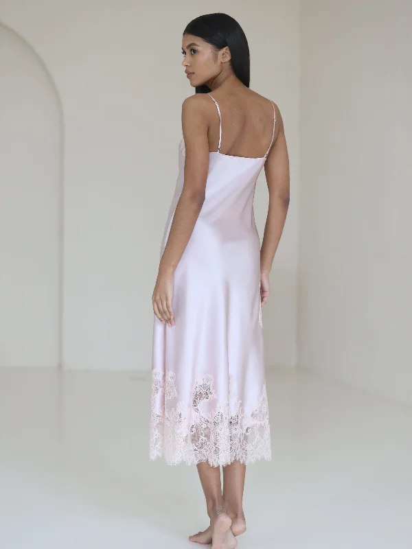 Maddie midi silk night dress