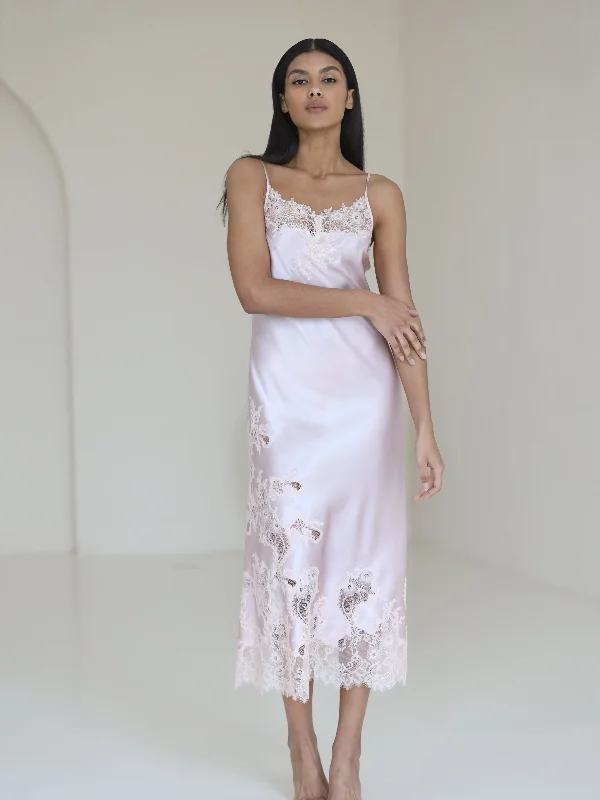 Maddie midi silk night dress