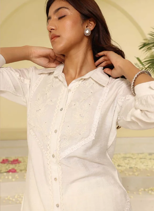 Ivory Collared Tunic