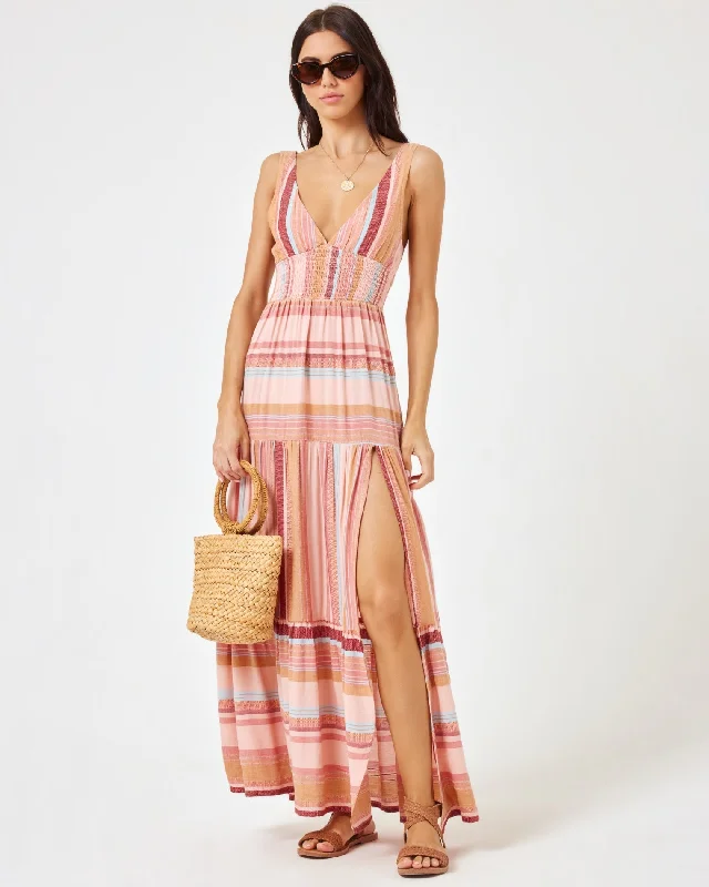 Stripe Lilikoi Dress