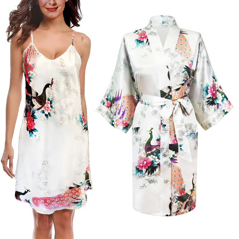 White / UK 6-8 / Chemise & Kimono