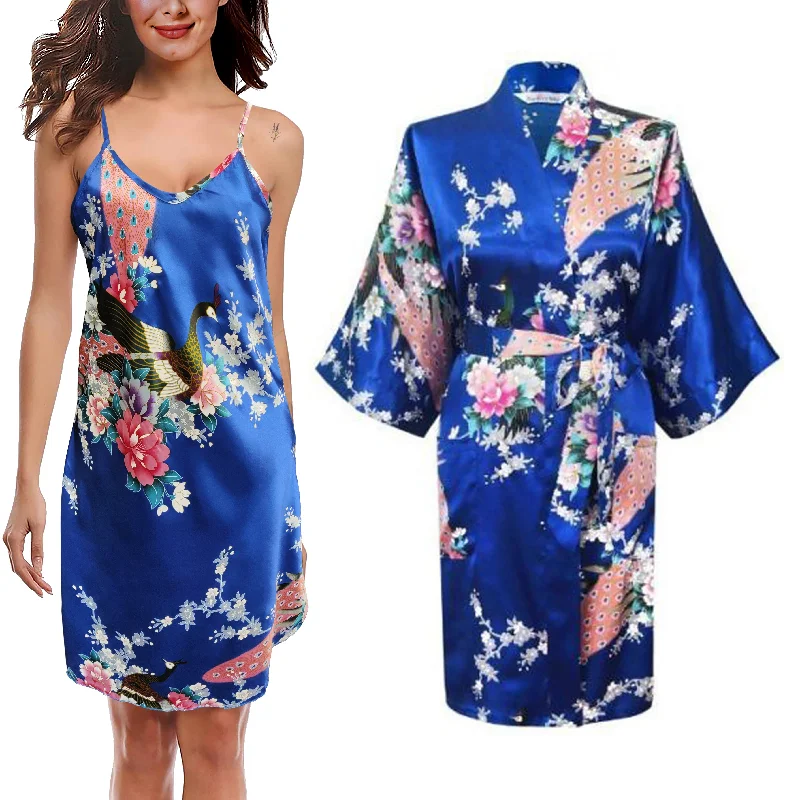 Royal Blue / UK 6-8 / Chemise & Kimono