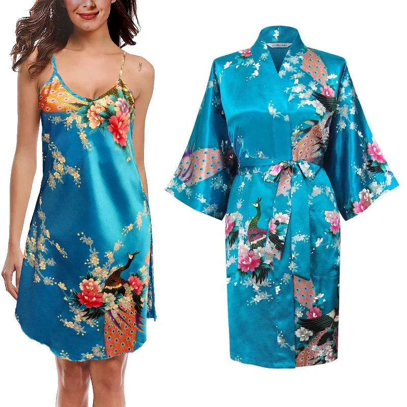 Sky Blue / UK 6-8 / Chemise & Kimono