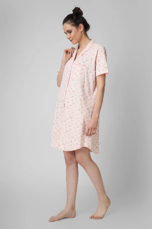 Pink Roses Nightdress