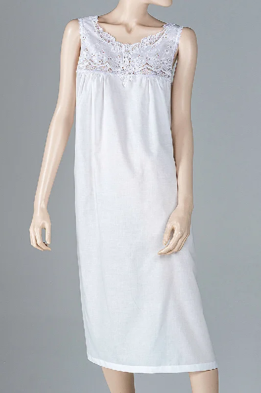 Verena Designs  Woven Batiste Cotton Gown