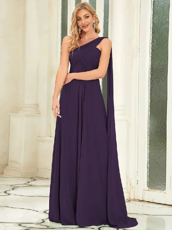 Dark Purple / 16 / Floor Length