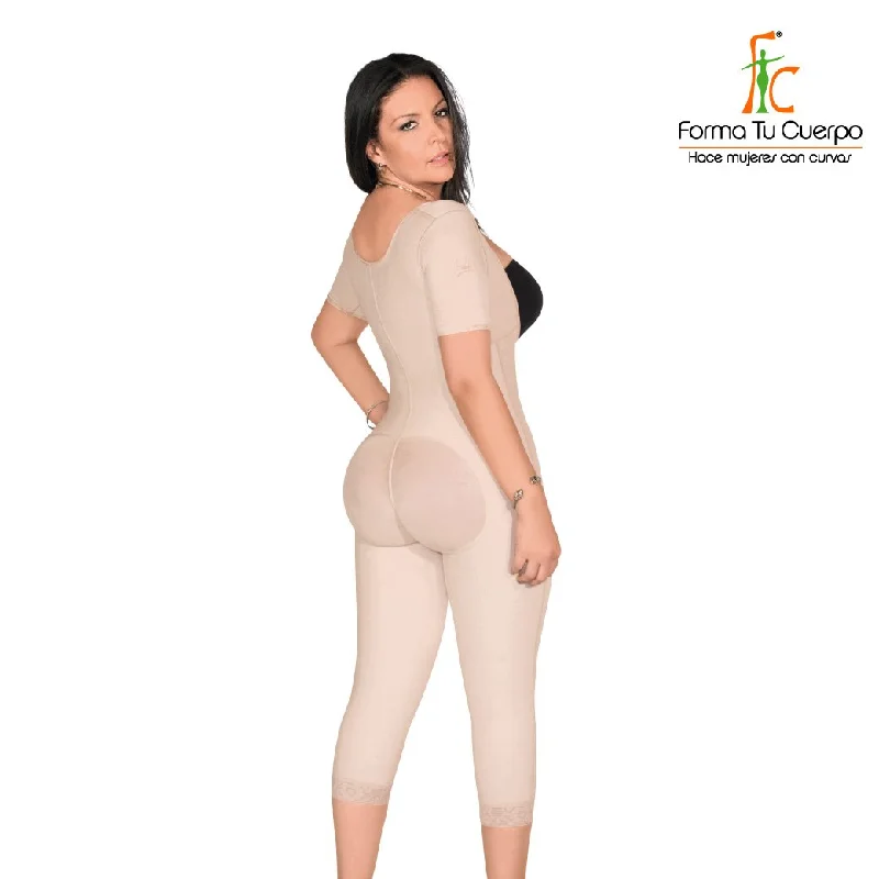 Fajas Colombianas FTC Ankle Bodysuit Arm Control, Girdle for woman (Ref. O-030)