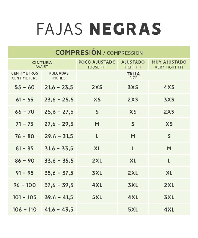 Faja a la Rodilla con Broches Centrales Negra (Ref. O-225)