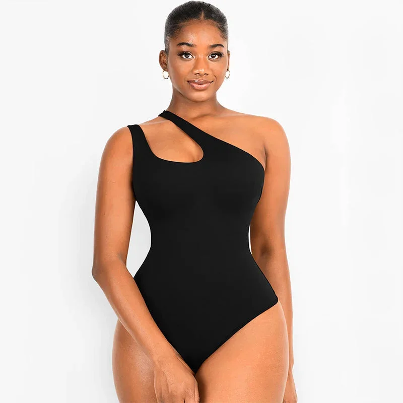 One-Shoulder Cut-out Bodysuit