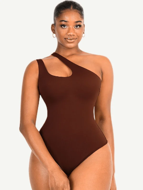 One-Shoulder Cut-out Bodysuit