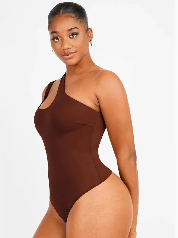 One-Shoulder Cut-out Bodysuit