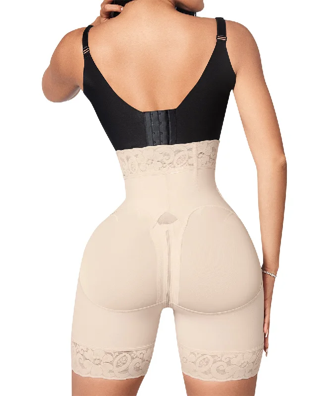 Short Faja Beige de Broches Reloj de Arena ( Ref. O-076 )