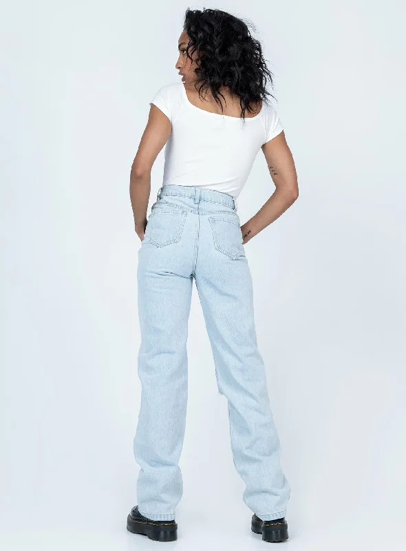 Bertie High Rise Wide Leg Jean