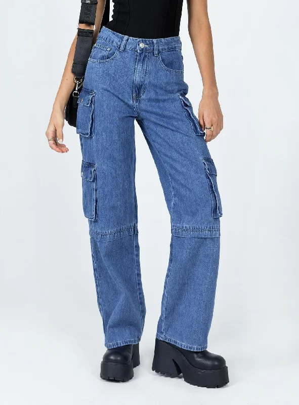 Darla Cargo Denim Jeans