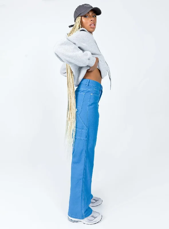 Leisure Straight Leg Jeans Blue