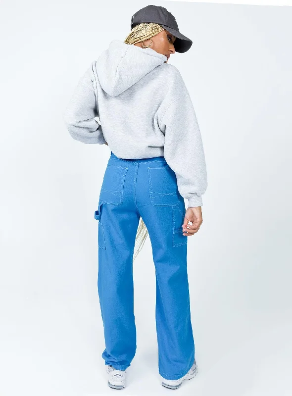 Leisure Straight Leg Jeans Blue