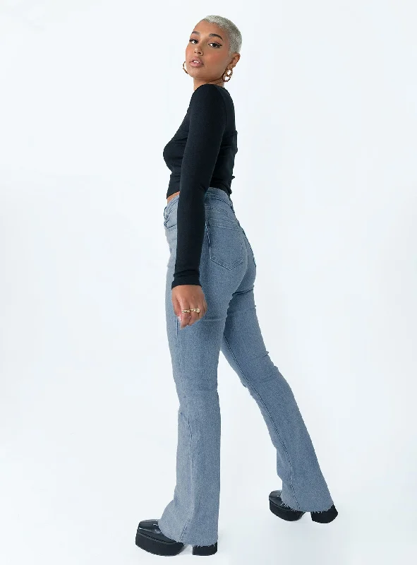 Mish High Rise Flare Jean Denim