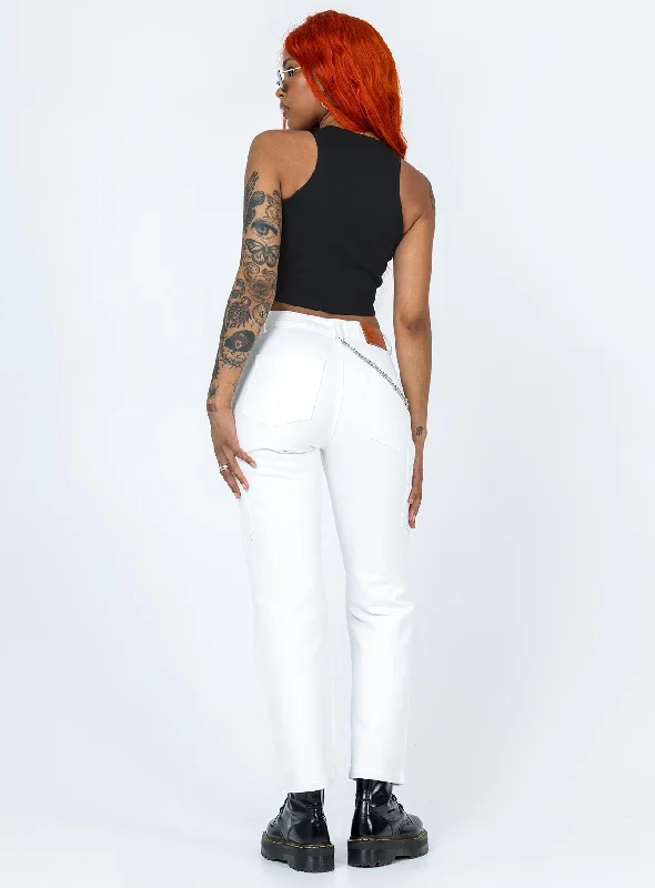 Julia Carpenter Denim Jeans White