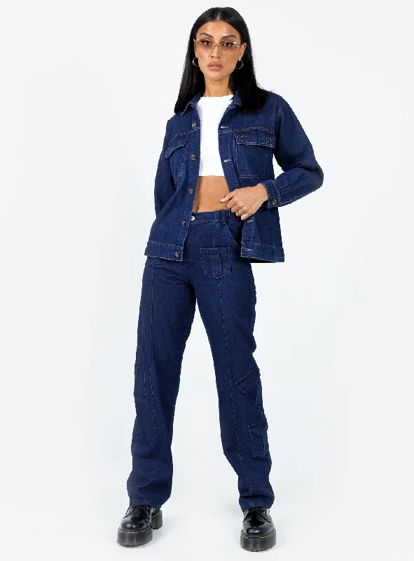 The Nina Cargo Jeans Denim