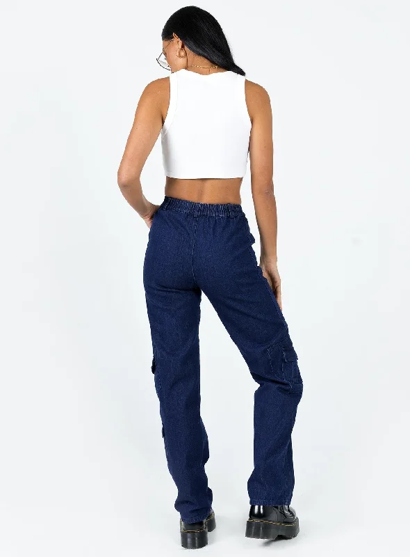 The Nina Cargo Jeans Denim