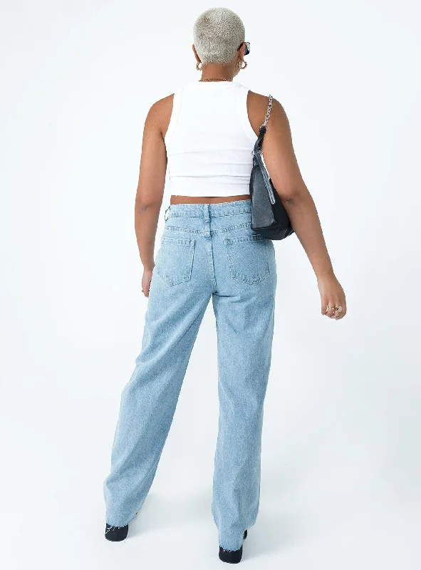 Zappa Mid Waist Jean Denim