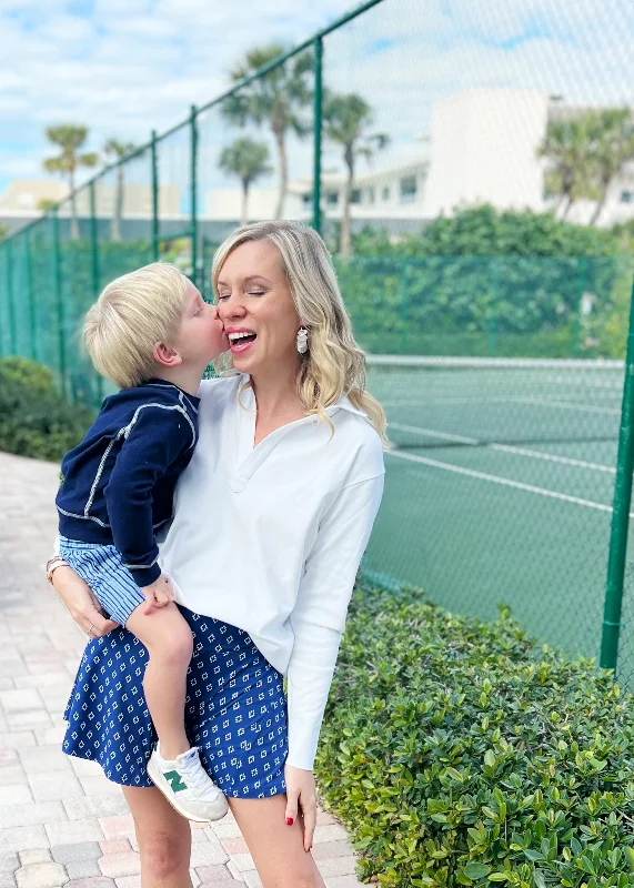 Active Sherri Skort in Navy Diamond